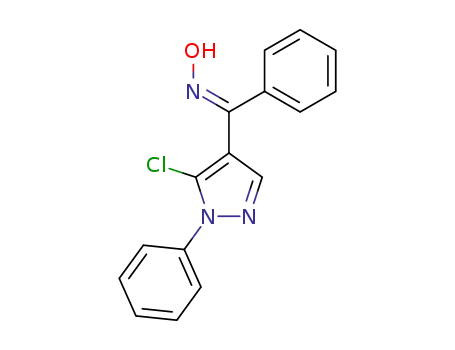Methanone, (5-chloro-1-phenyl-1H-pyrazol-4-yl)phenyl-, oxime, (1E)-