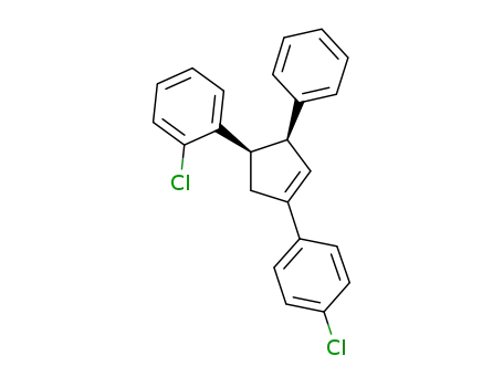 cis-4(R)-(2-chlorophenyl)-1-(4-chlorophenyl)-3(S)-phenylcyclopent-1-ene