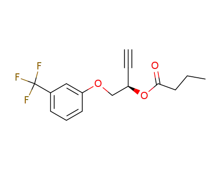 (R)-4-[3-(trifluoromethyl)phenoxy]-1-butyne-3-yl butyrate