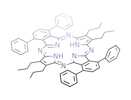 2<sup>(1)</sup>,2<sup>(4)</sup>,12<sup>(1)</sup>,12<sup>(4)</sup>-tetraphenyldibenzo[b,l]-7,8,17,18-tetrapropyl-21H,23H-5,10,15,20-tetraazaporphyrin