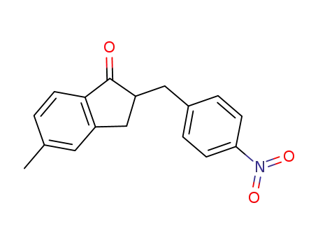 5-methyl-2-(4-nitrobenzyl)-2,3-dihydro-1H-inden-1-one