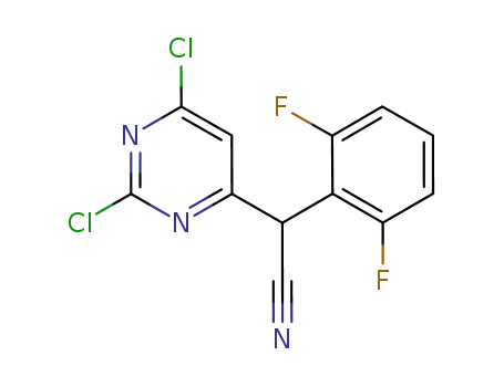 2-(2,6-dichloropyrimidin-4-yl)-2-(2,6-difluorophenyl)acetonitrile