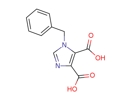 Molecular Structure of 42190-83-0 (1-benzylimidazole-4,5-dicarboxylic acid)