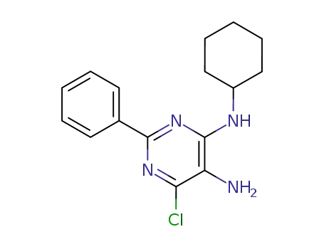6-chloro-<i>N</i><sup>4</sup>-cyclohexyl-2-phenyl-pyrimidine-4,5-diamine