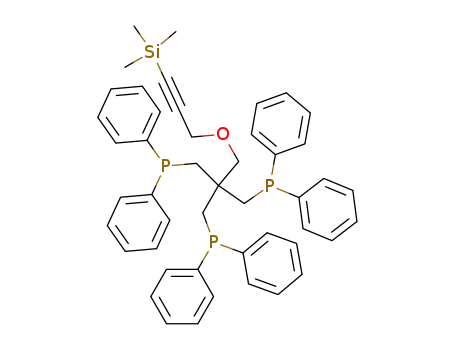 Molecular Structure of 534576-26-6 ((CH<sub>3</sub>)3SiCCCH<sub>2</sub>OCH<sub>2</sub>C(CH<sub>2</sub>P(C<sub>6</sub>H<sub>5</sub>)2)3)