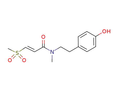 N-(p-hydroxyphenethyl)-3-(methylsulfonyl)propenamide