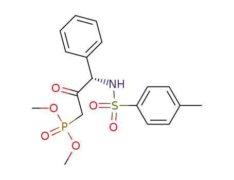 Molecular Structure of 797034-78-7 (dimethyl (S)-3-[(p-toluenesulfonyl)amino]-2-oxo-3-phenylpropylphosphonate)
