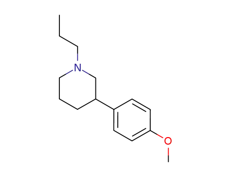 Molecular Structure of 344257-61-0 (Piperidine, 3-(4-methoxyphenyl)-1-propyl-)