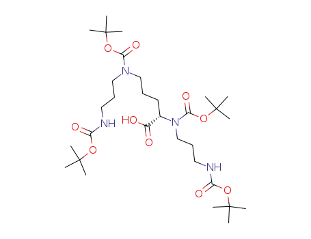 Molecular Structure of 119798-08-2 (BOC4-SPER-CO2H)