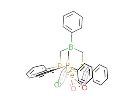 PhB(CH<sub>2</sub>PPh<sub>2</sub>)3Fe(CO)2Cl