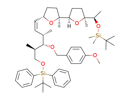 (2S,2'R,5'S)-5'-[(R)-1-(tert-butyldimethylsilyloxy)ethyl]-5-[(3S,4S,5R,Z)-6-(tert-butyldiphenylsilyloxy)-4-(4-methoxybenzyloxy)-3,5-dimethylhex-1-enyl]-2,5'-dimethyloctahydro-2,2'-bifuran