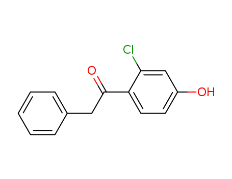 Molecular Structure of 1144-28-1 (Ethanone, 1-(2-chloro-4-hydroxyphenyl)-2-phenyl-)