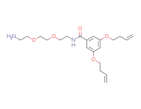 Molecular Structure of 808144-23-2 (<i>N</i>-{2-[2-(2-amino-ethoxy)-ethoxy]-ethyl}-3,5-bis-but-3-enyloxy-benzamide)