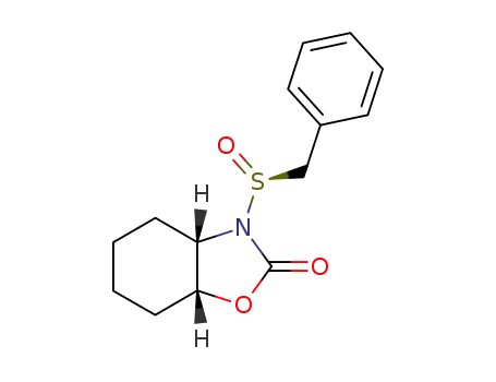 (4S,5R,S<sub>S</sub>)-cis-N-(benzylsulfinyl)hexahydrobenzoxazolidin-2-one