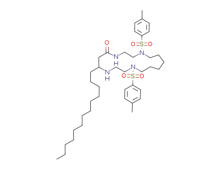 Molecular Structure of 544696-93-7 (1,11-bis[(4-methylphenyl)sulfonyl]-7-tridecyl-1,4,8,11-tetraazacycloheptadecan-5-one)