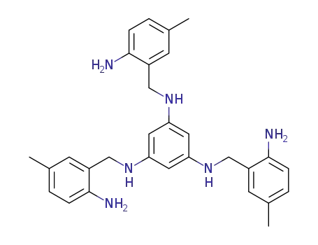 Molecular Structure of 475561-86-5 (N,N'N''-tris(2-amino-5-methylbenzyl)benzene-1,3,5-triamine)