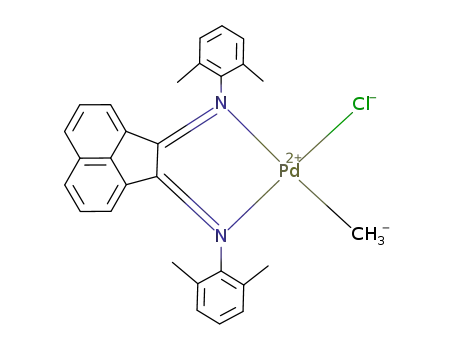 N,N'-1,2-acenaphthylenediylidene bis(2,6-dimethyl aniline) palladium(II) methyl chloride