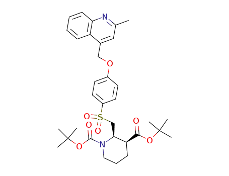 (2R,3S)-2-[4-(2-Methyl-quinolin-4-ylmethoxy)-benzenesulfonylmethyl]-piperidine-1,3-dicarboxylic acid di-tert-butyl ester