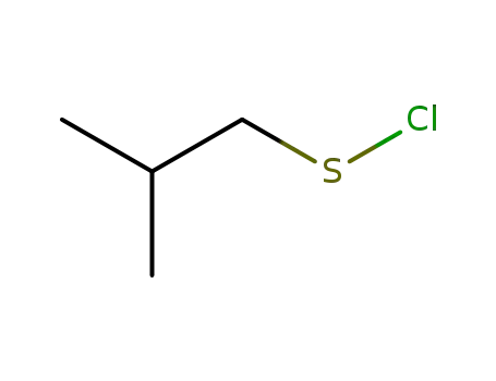 Molecular Structure of 19760-05-5 (1-Propanesulfenyl chloride, 2-methyl-)