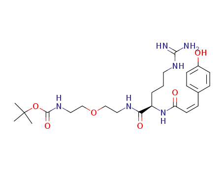 N-(2-(tert-butoxycarbonylamino)ethoxyethyl) N<sub>α</sub>-cis-p-coumaroyl-D-arginine amide