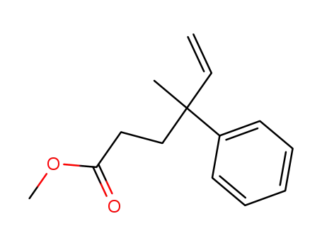 Molecular Structure of 663919-50-4 (4-methyl-4-phenyl-hex-5-enoic acid methyl ester)