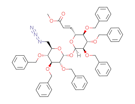 (E)-3-[(2R,3R,4S,5R,6R)-6-((2R,3R,4S,5R,6R)-6-Azidomethyl-3,4,5-tris-benzyloxy-tetrahydro-pyran-2-yloxy)-3,4,5-tris-benzyloxy-tetrahydro-pyran-2-yl]-acrylic acid methyl ester