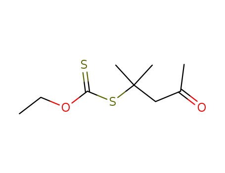 Dithiocarbonic acid S-(1,1-dimethyl-3-oxo-butyl) ester O-ethyl ester