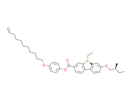 (R<sub>P</sub>,S<sub>C</sub>)-5-ethyl-3-(2-methylbutoxy)-7-(4-undec-10-enoxyphenoxycarbonyl)-5H-dibenzophosphole