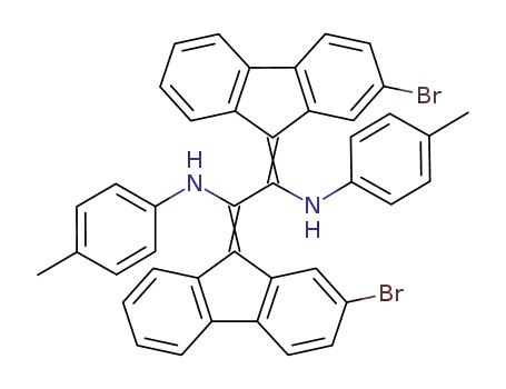 Molecular Structure of 1242531-48-1 (1,2-bis(2-bromofluoren-9-ylidene)-1,2-bis(4-tolylamino)ethane)