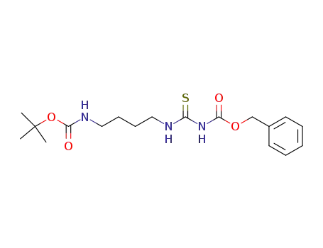 Molecular Structure of 714978-26-4 (N-benzyloxycarbonyl-N-[4-(t-butoxycarbonylamino)butyl]thiourea)