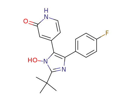 2(1H)-Pyridinone,
4-[2-(1,1-dimethylethyl)-4-(4-fluorophenyl)-1-hydroxy-1H-imidazol-5-yl]-