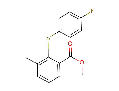 methyl 2-(4-fluorophenylsulfanyl)-3-methylbenzoate