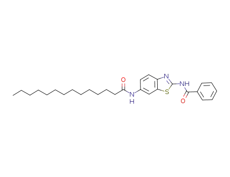 N-(6-tetradecanoylaminobenzothiazol-2-yl)benzamide