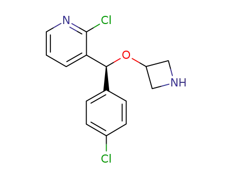 Molecular Structure of 1186316-72-2 ((S)-3-(4-chlorophenyl-2-chloropyrid-3-ylmethoxy)azetidine)