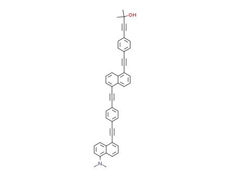 3-Butyn-2-ol,
4-[4-[[5-[[4-[[5-(dimethylamino)-1-naphthalenyl]ethynyl]phenyl]ethynyl]-1-
naphthalenyl]ethynyl]phenyl]-2-methyl-