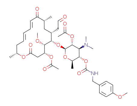 Acetic acid (2S,3R,4S,5S,6R)-2-[(11E,13E)-(4R,5S,6S,7R,9R,16R)-4-acetoxy-5-methoxy-9,16-dimethyl-2,10-dioxo-7-(2-oxo-ethyl)-oxacyclohexadeca-11,13-dien-6-yloxy]-4-dimethylamino-5-(4-methoxy-benzylcarbamoyloxy)-6-methyl-tetrahydro-pyran-3-yl ester