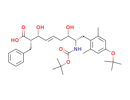 2-benzyl-8-tert-butoxycarbonylamino-9-(4-tert-butoxy-2,6-dimethyl-phenyl)-3,7-dihydroxy-non-4-enoic acid