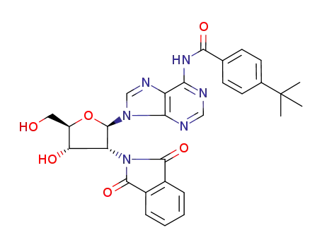 4-<i>tert</i>-butyl-<i>N</i>-{9-[3-(1,3-dioxo-1,3-dihydro-isoindol-2-yl)-4-hydroxy-5-hydroxymethyl-tetrahydro-furan-2-yl]-9<i>H</i>-purin-6-yl}-benzamide