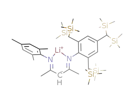 [Li(N(2,4,6-tris[bis(trimethylsilyl)methyl]phenyl)C(Me)CHC(Me)N(2,4,6-trimethylphenyl))]