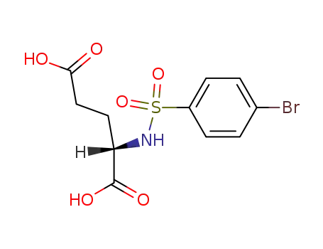 Molecular Structure of 114967-13-4 (L-Glutamic acid, N-[(4-bromophenyl)sulfonyl]-)