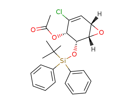 [1S-(1α,2β,3β,6α)]-4-chloro-2-{[(1,1-dimethylethyl)diphenylsilyl]oxy}-7-oxabicyclo[4.1.0]hept-4-en-3-ol acetate