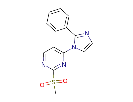 Pyrimidine, 2-(methylsulfonyl)-4-(2-phenyl-1H-imidazol-1-yl)-