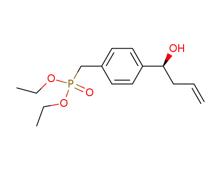 Phosphonic acid, [[4-[(1S)-1-hydroxy-3-butenyl]phenyl]methyl]-, diethyl
ester