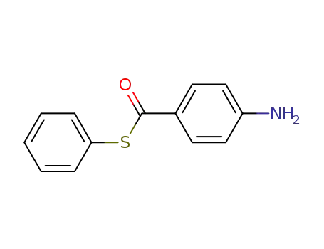 Molecular Structure of 64001-55-4 (Benzenecarbothioic acid, 4-amino-, S-phenyl ester)