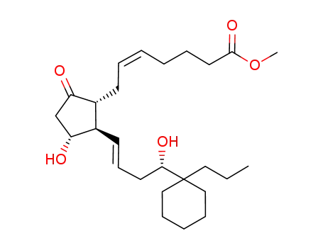 (Z)-7-{(1R,2R,3R)-3-Hydroxy-2-[(E)-(S)-4-hydroxy-4-(1-propyl-cyclohexyl)-but-1-enyl]-5-oxo-cyclopentyl}-hept-5-enoic acid methyl ester
