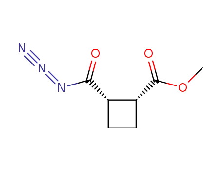methyl 2-azidocarbonyl-(1R,2S)-cyclobutane-1-carboxylate