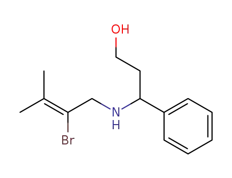 3-[N-(2-bromo-3-methyl-2-butenyl)amino]-3-phenylpropan-1-ol