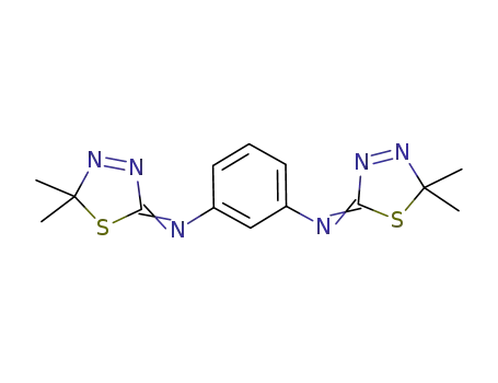 1,3-bis(2,5-dihydro-2,2-dimethyl-1,3,4-thiadiazol-5-ylideneamino)benzene