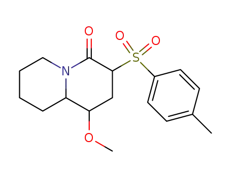 4H-Quinolizin-4-one, octahydro-1-methoxy-3-[(4-methylphenyl)sulfonyl]-