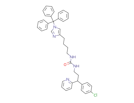 1-[3-(4-chloro-phenyl)-3-pyridin-2-yl-propyl]-3-[4-(1-trityl-1<i>H</i>-imidazol-4-yl)-butyl]-urea